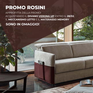 Convertible Sofa with Reclining Headrest - Verona Up