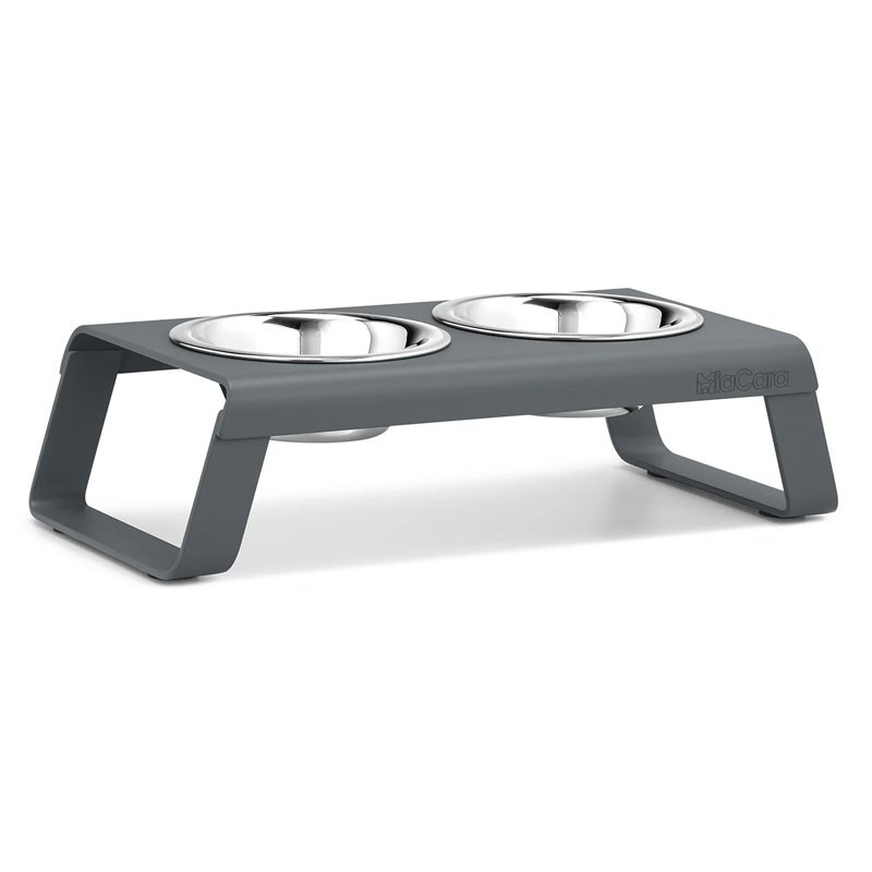 Double Bowl for cat and dog in aluminium - Desco | ISA