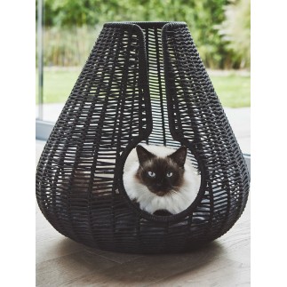 Cuccia per Gatto in Rattan Naturale - Perla | MiaCara