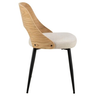 Dining Chair with Wooden Backrest - Lady | Isarreda