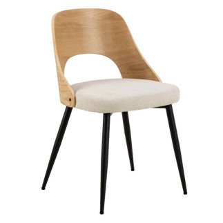 Dining Chair with Wooden Backrest - Lady | Isarreda