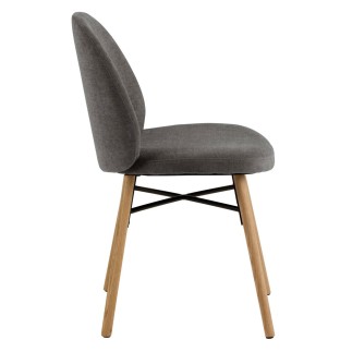 Upholstered Chair with Wooden Legs - Sofy