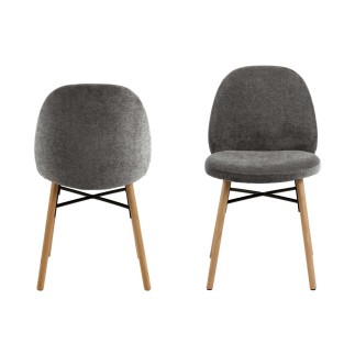 Upholstered Chair with Wooden Legs - Sofy | Isarreda