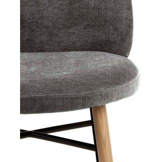 Upholstered Chair with Wooden Legs - Sofy | Isarreda