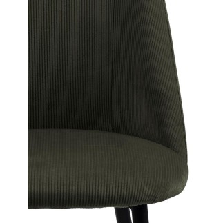 Chair Upholstered in Ribbed Fabric - Isabel | Isarreda