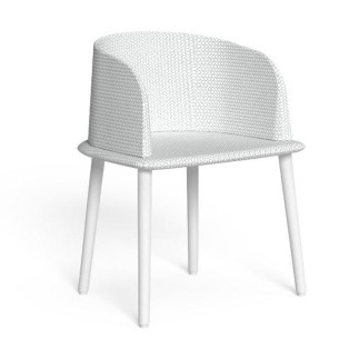 Outdoor Padded Chair in Aluminium and Fabric - Cleo