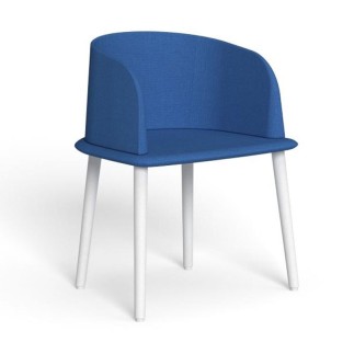 Outdoor Padded Chair in Aluminium and Fabric - Cleo | IsaProject