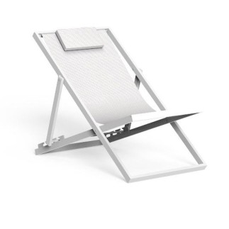 Outdoor folding deck chair in fabric - ISA Project