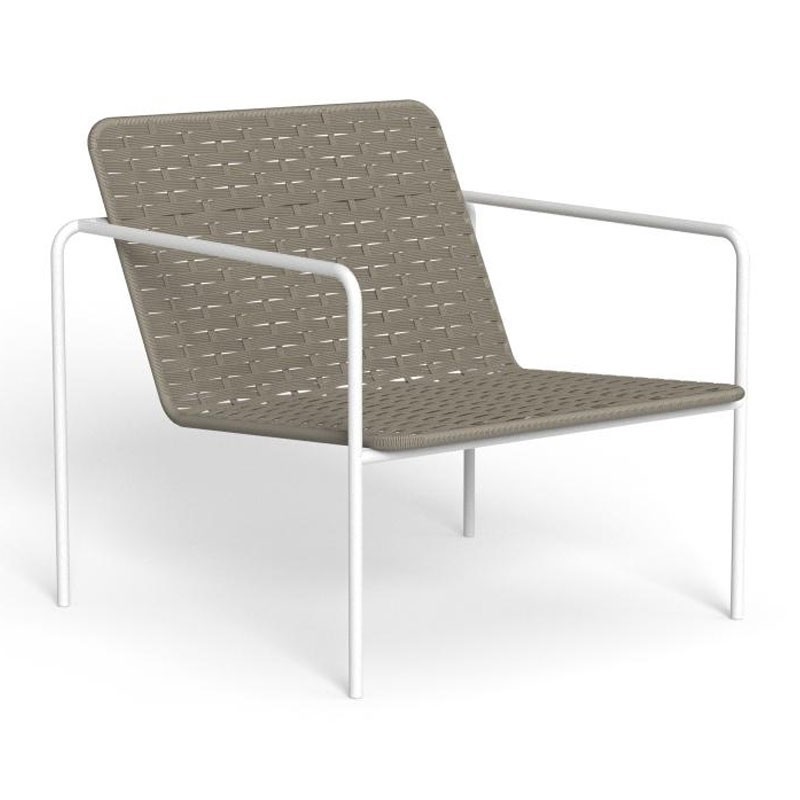 Outdoor armchair in steel and hand-woven rope - Jackie - ISA Project