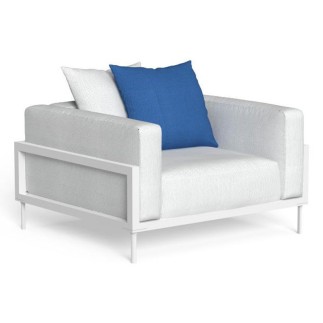 Outdoor Armchair in Aluminium and Fabric - Cleo