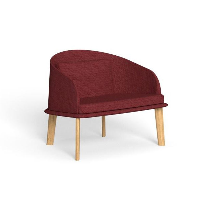 Outdoor Lounge Armchair in Wood and Fabric - Cleo Teak | IsaProject