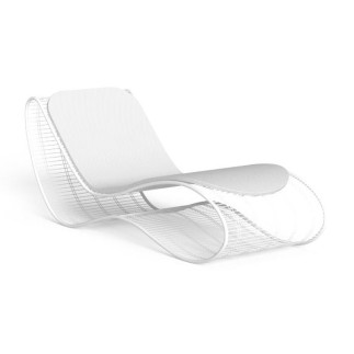 Sun lounger in steel - Breeze