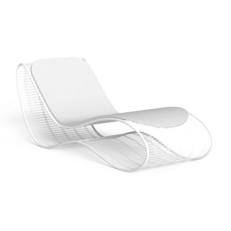 Sun lounger in steel Breeze - Karim Rashid - ISA Project