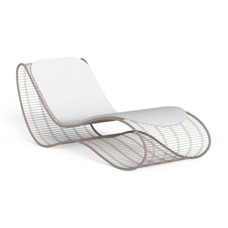 Sun lounger in steel Breeze - Karim Rashid - ISA Project