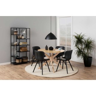 Dining Chair Upholstered in Eco-Leather or Fabric - Batilda