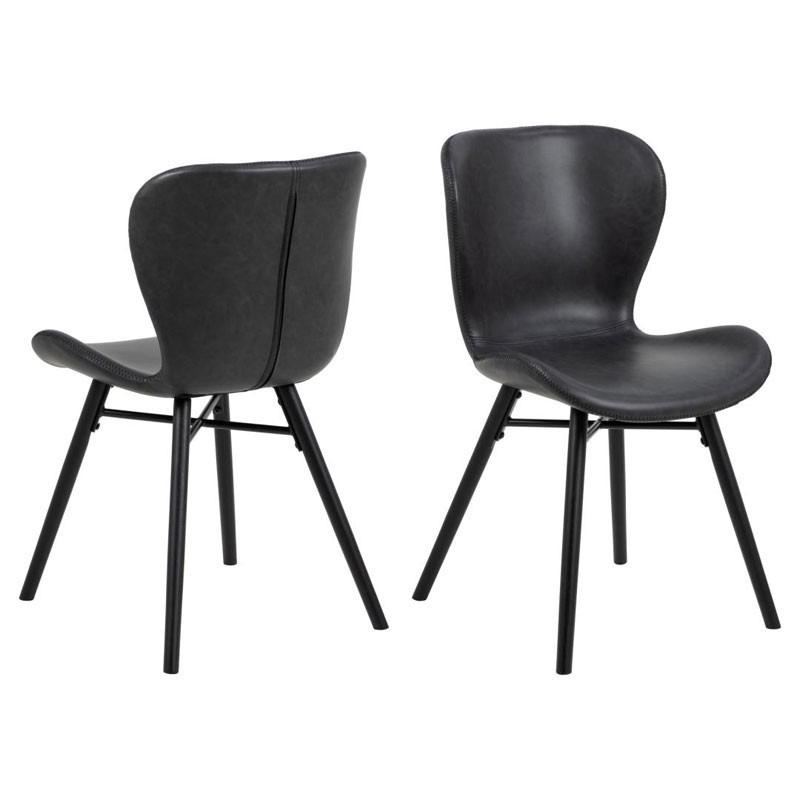 Dining Chair Upholstered in Eco-Leather or Fabric - Remus | Isarreda