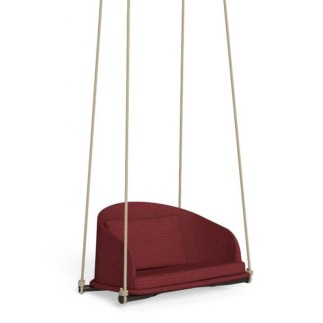 Hanging Swing in Wood and Fabric - Cleo Teak