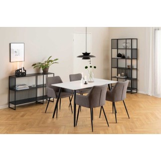 Upholstered Armchair for Dining Room - Lizzy | Isarreda
