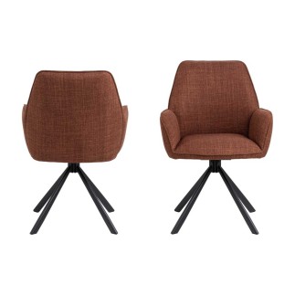 Upholstered Chair with 4-Spoke Base - Glenda | Isarreda
