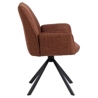 Upholstered Chair with 4-Spoke Base - Glenda | Isarreda