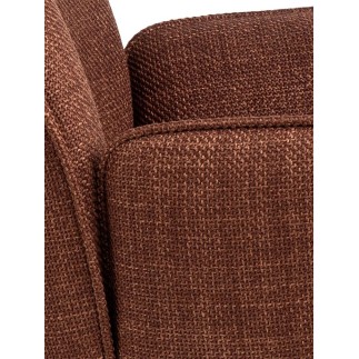 Poltroncina Imbottita con Base a 4 Razze - Glenda | Isarreda