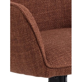 Upholstered Chair with 4-Spoke Base - Glenda | Isarreda