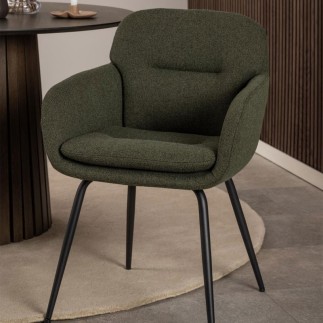Chair with Armrests and Zip - Dora