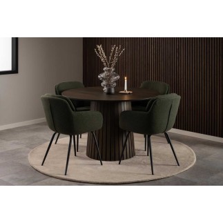 Chair with Armrests and Zip - Dora | Isarreda
