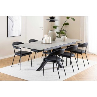 Sedia da Pranzo in Ecopelle - Ava | Isarreda