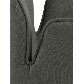 Upholstered Armchair with Trestle Legs - Aura | Isarreda