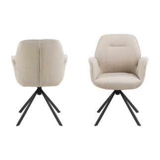 Armchair with Steel Trestle Legs - Aura| Isarreda