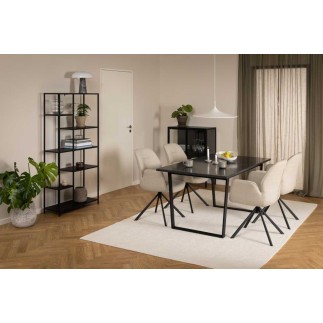 Armchair with Steel Trestle Legs - Aura| Isarreda