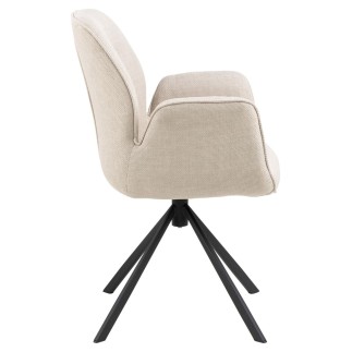 Armchair with Steel Trestle Legs - Aura| Isarreda