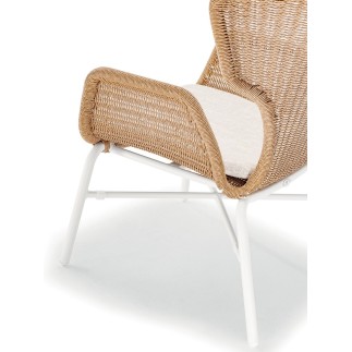 Poltrona Lounge in Corda Effetto Naturale - Ocean | Grattoni