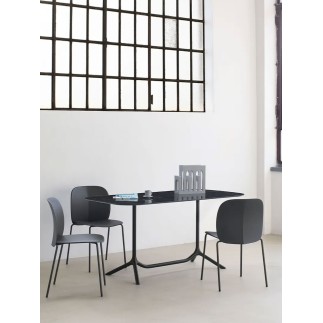 Metal and Recycled Plastic Chair - Mentha Go Green | Scab