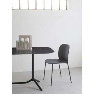 Metal and Recycled Plastic Chair - Mentha Go Green | Scab