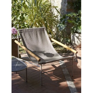 Scab Lounge Chair with Wooden Armrests - Dress Code Smart | Scab