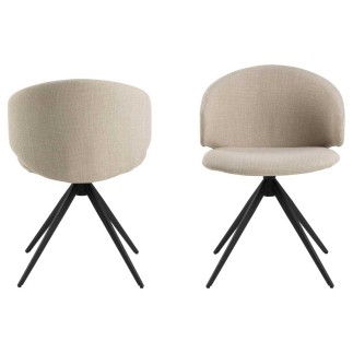 Sedia Girevole con Gambe a Trespolo - Olivia  | Isarreda