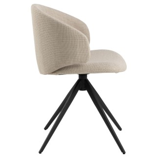 Sedia Girevole con Gambe a Trespolo - Olivia  | Isarreda