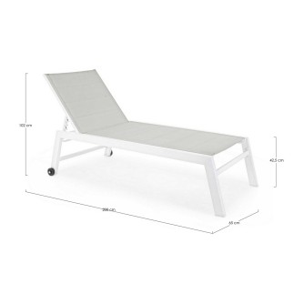 Sunbed with Wheels - Hilde | Bizzotto