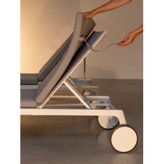 Reclining Sunbed with Wheels - Jalisco | Bizzotto