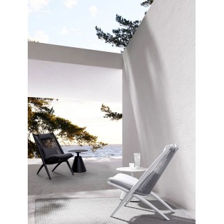 Lounge Armchair in Rope with Headrest - Aloha | Bizzotto