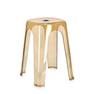 Stackable Transparent Plastic Stool - Sonny | Bizzotto