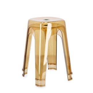 Stackable Transparent Plastic Stool - Sonny | Bizzotto