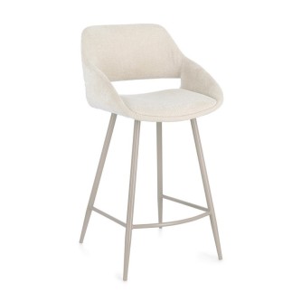 High Stool Upholstered in Fabric - Florence | Bizzotto