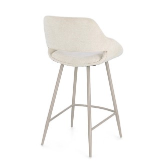 High Stool Upholstered in Fabric - Florence | Bizzotto