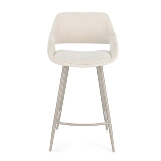High Stool Upholstered in Fabric - Florence | Bizzotto