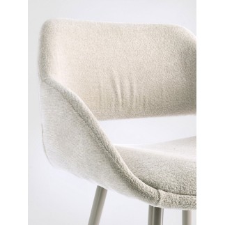 High Stool Upholstered in Fabric - Florence | Bizzotto