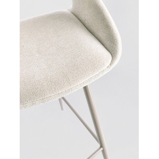 High Stool Upholstered in Fabric - Florence | Bizzotto