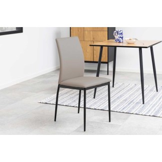 Upholstered Chair with High Backrest - Demina